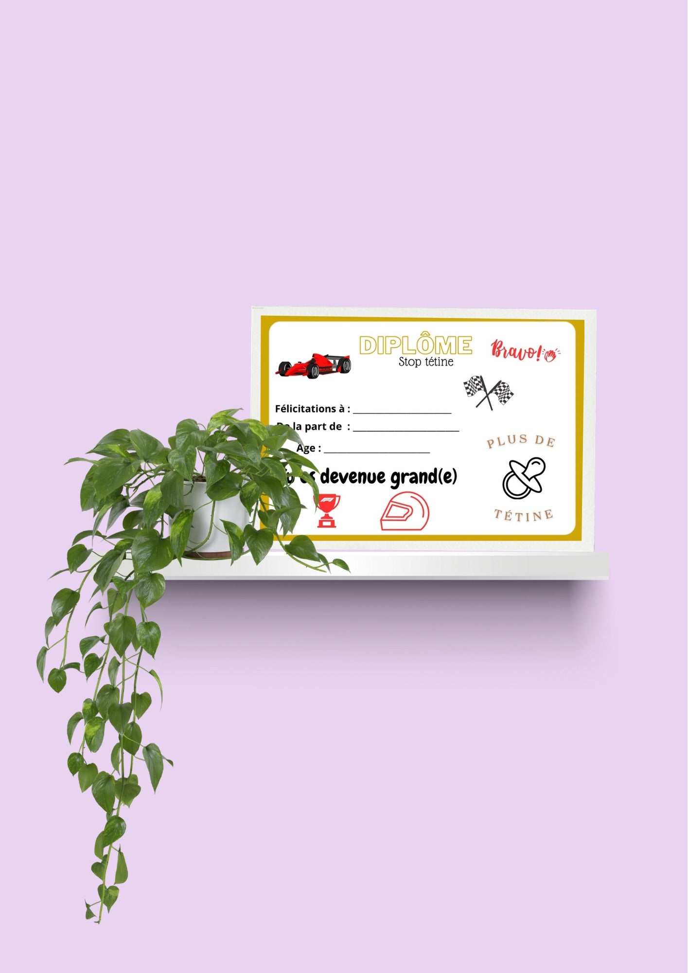 Diplôme Stop tétine
